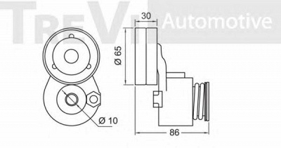 TREVI AUTOMOTIVE ta1572 -  Натяжная планка, поликлиновой ремень